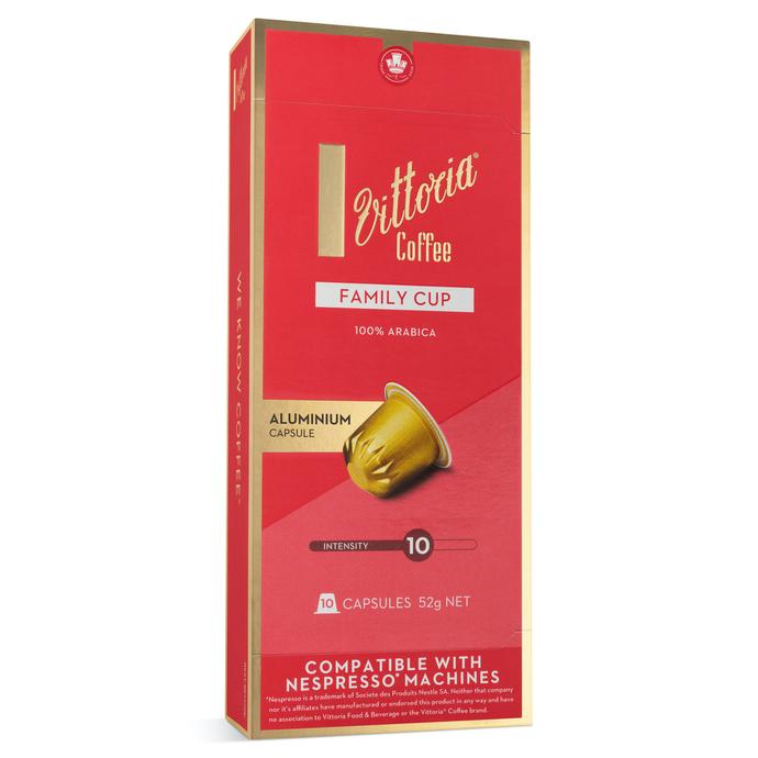 Vittoria Coffee Family Cup 澳洲精品維多利亞咖啡膠囊10入 (Nespresso適用)