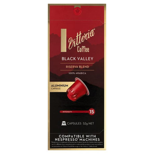 Vittoria Riserva Black Valley 澳洲精品維多利亞咖啡膠囊10入 (Nespresso適用)