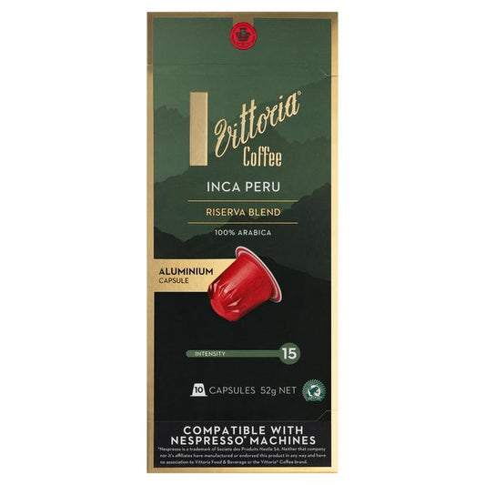 Vittoria Riserva Inca Peru 澳洲精品維多利亞咖啡膠囊10入 (Nespresso適用)